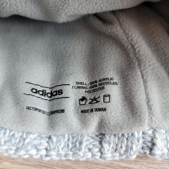 NEW Adidas Recon 3 Ballie Pom Beanie Men's One Size Fleece Lined Winter Hat Knit - Picture 4 of 6